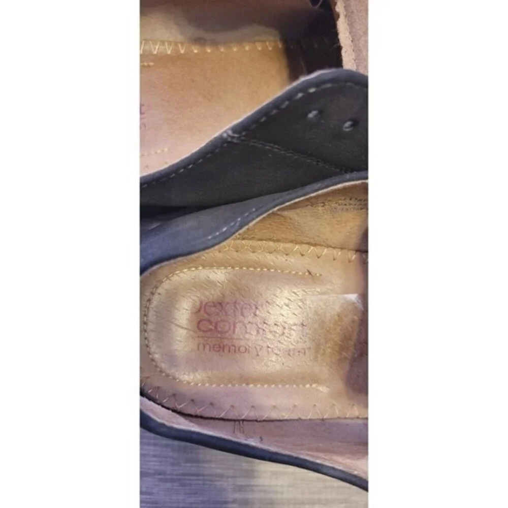 DEXTER Comfort Shoes -‎ Oxford Gray Suede Lace Up with Memory Foam Men's Size 9